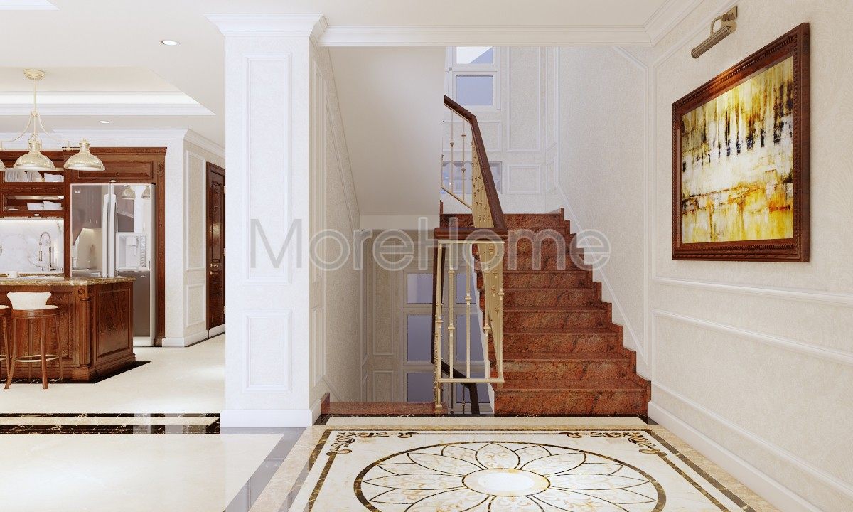 Chiếu tới, chiếu nghỉ cầu thang tân cổ điển